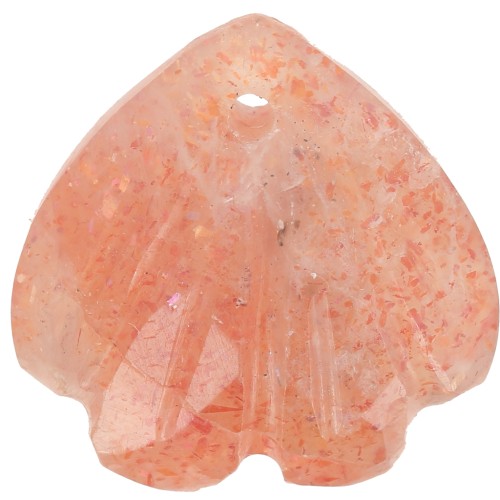 12mm gemstone shell Sequin - Sunstone x1