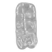 33x15mm 304L stainless steel Hammered rectangular pendants x2|raw }}