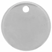 12mm 303L stainless steel Medal charms to engrave x4