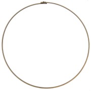 3.5mm Rigid flat torque choker - bronze tone x13.5 cm