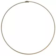 3.5mm Rigid flat torque choker - bronze tone x13.5 cm