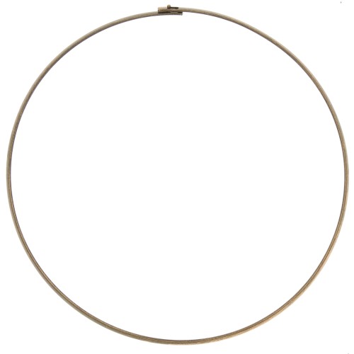 3.5mm Rigid flat torque choker - bronze tone x13.5 cm