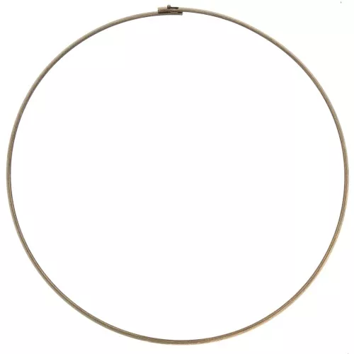 3.5mm Rigid flat torque choker - bronze tone x13.5 cm