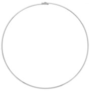 3.5mm Rigid flat torque choker - Silver Tone x13.5cm|raw }}