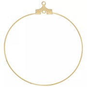 40mm Earring base - hoop earrings to decorate - Gold Tone x20|raw }}