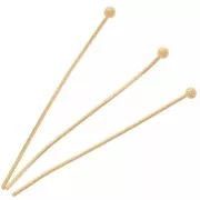 27X0.5mm Ball Head pins - Gold Tone x50
