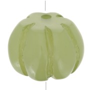 12mm opaque resin Pumpkin bead - Olive x1|raw }}
