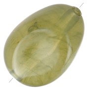 18x13mm Flat irregular acrylic beads - Olive marbled x10|raw }}