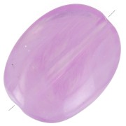 Flat irregular acrylic beads 19x15 mm Lilac marbled x10
