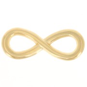 30x11mm Infinite spacer for bracelet or necklace - Fine gold plating x1