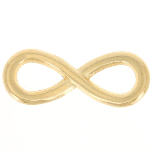 30x11mm Infinite spacer for bracelet or necklace - Fine gold plating x1