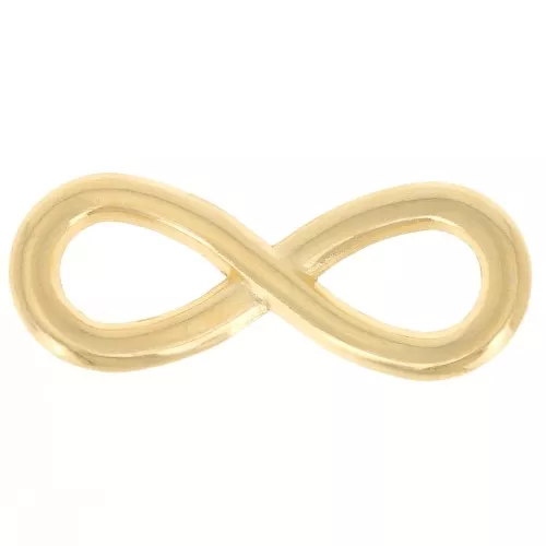30x11mm Infinite spacer for bracelet or necklace - Fine gold plating x1