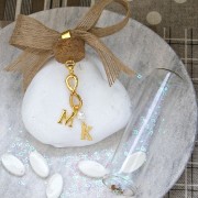 30x11mm Infinite spacer for bracelet or necklace - Fine gold plating x1