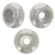 7mm Stainless steel 316 Stopper bead with 2mm hole x1|raw }}