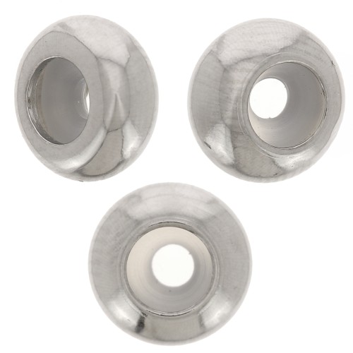 7mm Stainless steel 316 Stopper bead with 2mm hole x1
