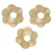 4mm Flower bead caps - Gold Tone x20