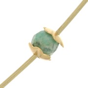 4mm Flower bead caps - Gold Tone x20