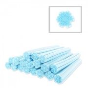 Polymer clay cane 5x50mm Flower of Snow|raw }}