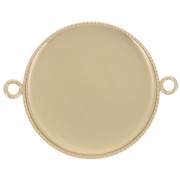 Spacer setting for 25mm flat back cabochon - Gold Tone x1|raw }}