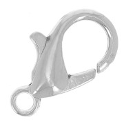 12mm Lobster clasps - Silver Tone x5|raw }}