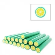 Polymer clay cane 5x50mm Lime