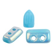 2x5mm Glass beads Piros® by Puca® - Opaque Aqua AB x10g