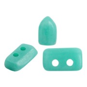 2x5mm Glass beads Piros® by Puca® - Opaque Green Turquoise Mat x10g|raw }}