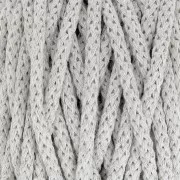 5mm Cotton Air macramé cotton cord spool - Twist Grey x50m