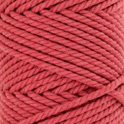 3mm Spool of cotton cord for macramé - Brick x50m