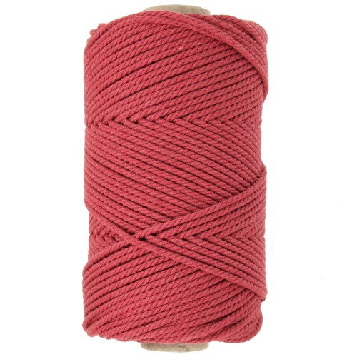 2 m macramé cotton cord spool - Brick x100m
