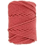 5mm macramé cotton cord spool - Brick x50m