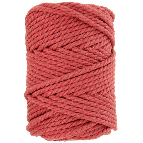 5mm macramé cotton cord spool - Brick x50m