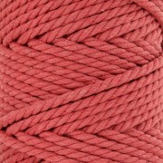 5mm macramé cotton cord spool - Brick x50m