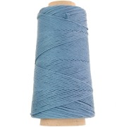 Organic Cotton Détox XL combed macramé cotton cord spool - Steel Blue x200m