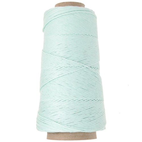 Organic Cotton Détox XL combed macramé cotton cord spool - Mint x200 m