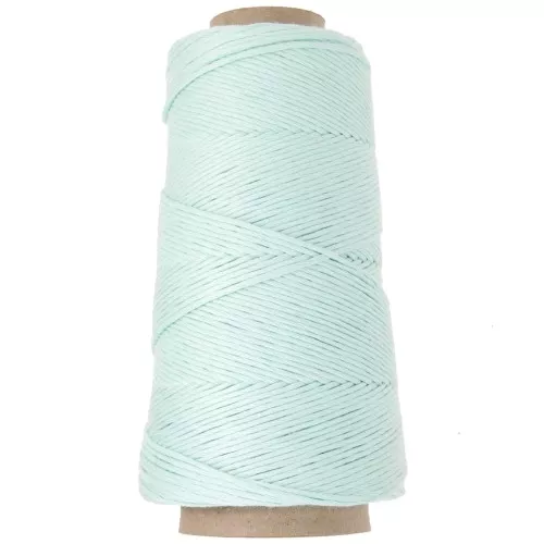Organic Cotton Détox XL combed macramé cotton cord spool - Mint x200 m