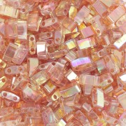 5x2.3x1.9mm Miyuki Half Tila Beads - HTL-4576 - Crystal orange rainbow x10g|raw }}