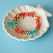 7 - 10mm irregular chip beads in CCB metallic acrylic - Gold Tone x10