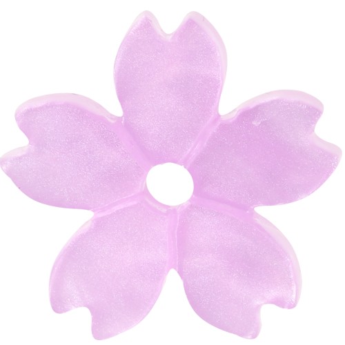 11mm acrylic flower - Lilac x1