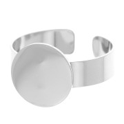 Stainless steel 316L ring base with a 12mm pad x1|raw }}