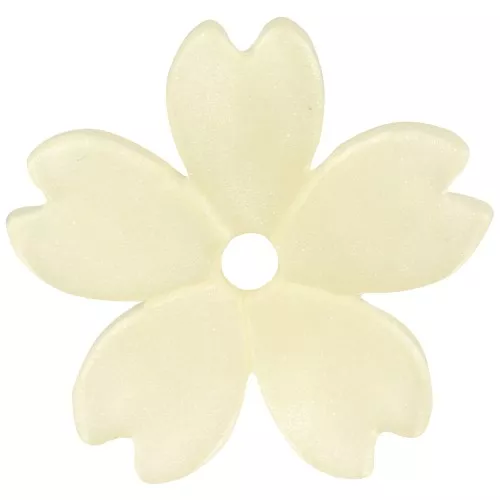 11mm acrylic flower - Light yellow x1