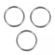 Jumprings open 12x1mm 304 Stainless steel x10|raw }}