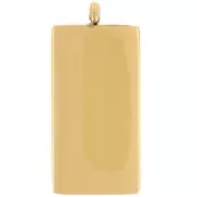 21x10mm 316L Stainless Steel Tarot Card Pendant - Fortune - Gold x1