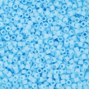 1.6mm Toho Aiko 11/0 - TA0143F - Opaque Frosted Blue Turquoise x4g