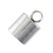 Cylindrical end caps for 6 mm cord - 303 stainless steel x4