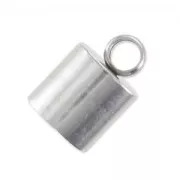 Cylindrical end caps for 6 mm cord - 303 stainless steel x4
