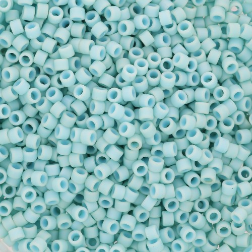 1.6mm Toho Aiko 11/0 - TA011612F - Opaque Light Turquoise Mat x4g