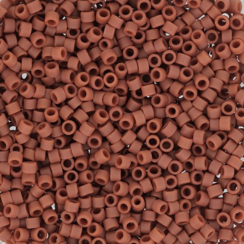 1.6mm Toho Aiko 11/0 - TA0146LF - Opaque Frosted Terracotta x4g