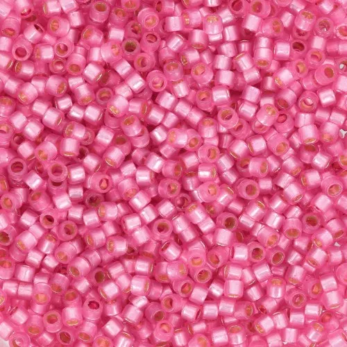 1.6mm Toho Aiko 11/0 - TA01PF2107 - PF Translucent Silver Lined Hot Pink x4g