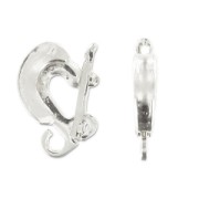Pendant clip 13 mm - White bronze x1